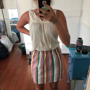 Rainbow Stripe Skirt